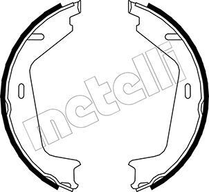 Комплект тормозных колодок, стояночная тормозная система METELLI 53-0479