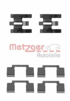 Комплектующие, колодки дискового тормоза METZGER 109-1160 (фото 1)