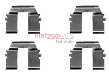Комплектующие, колодки дискового тормоза METZGER 109-1232 (фото 1)