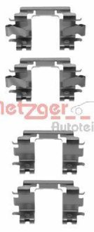 Комплектующие, колодки дискового тормоза METZGER 109-1257 (фото 1)