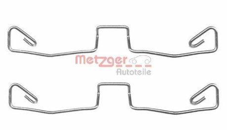 Комплектующие, колодки дискового тормоза METZGER 109-1633 (фото 1)