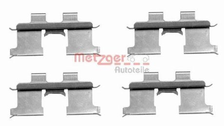 Комплектующие, колодки дискового тормоза METZGER 109-1667 (фото 1)