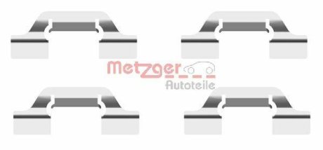 Комплектующие, колодки дискового тормоза METZGER 109-1685 (фото 1)
