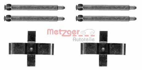 Комплектующие, колодки дискового тормоза METZGER 109-1713 (фото 1)