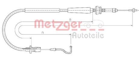 Трос газа METZGER 11.0637