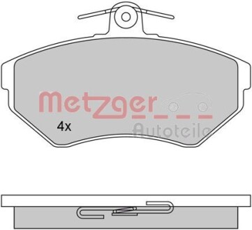 Колодки гальмівні дискові, комплект METZGER 1170061