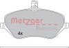 Колодки гальмівні дискові, комплект METZGER 1170346 (фото 1)