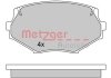 Колодки гальмівні дискові, комплект METZGER 1170515 (фото 1)