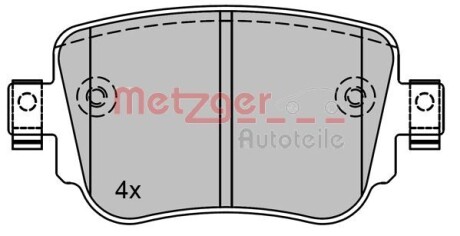 Колодки гальмівні дискові, комплект METZGER 1170792