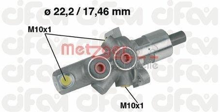 Главный тормозной цилиндр METZGER 202-175 (фото 1)