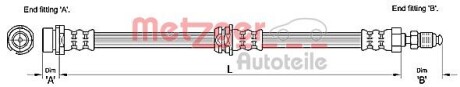 Тормозной шланг METZGER 4110240