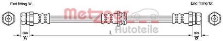 Тормозной шланг METZGER 4110248