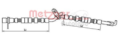 Тормозной шланг METZGER 4110708