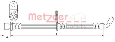 Тормозной шланг METZGER 4110908