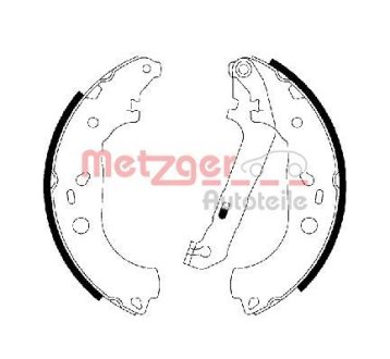 Комплект тормозных колодок METZGER MG 211 (фото 1)