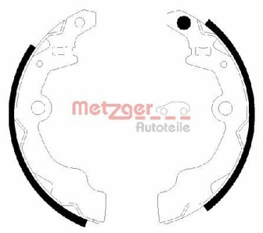 Комплект тормозных колодок METZGER MG943