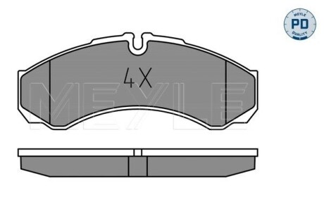 Колодки тормозные дисковые, комплект "Platinum Pad MEYLE 025 291 2120/PD