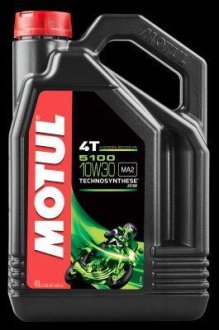 Масло моторное полусинтетическое "5100 ESTER 10W-30", 4л MOTUL 104063