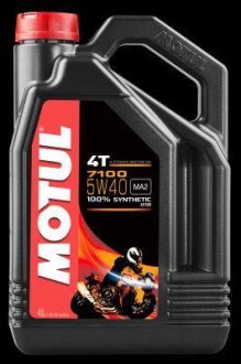 Масло моторное синтетическое "7100 4T 5W-40", 4л MOTUL 104087