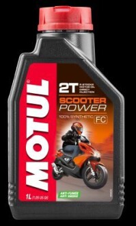 Олива мот 2T 1L Scooter Power =832101 MOTUL 105881