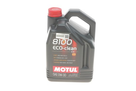 Масло моторное 8100 Eco-Clean 0W-30 (5 л) MOTUL 868051 (фото 1)