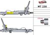 Рульова рейка з ГПК нова Mitsubishi Eclipse 06-12, Mitsubishi Galant 04-12 MSG MT230 (фото 1)