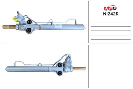 Рульова рейка з ГПК відновлена Nissan 350Z 02-08 MSG NI242R (фото 1)