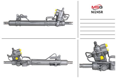 Рульова рейка з ГПК відновлена Nissan Murano 08-16 MSG NI245R