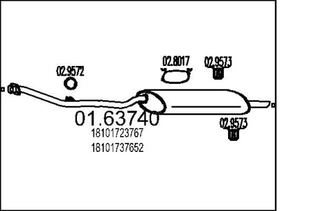 Глушник MTS 01.63740