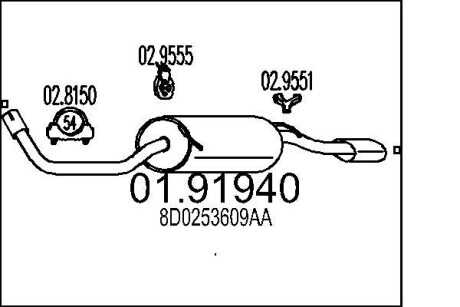 Глушник MTS 01.91940