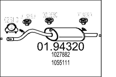 Глушник MTS 01.94320