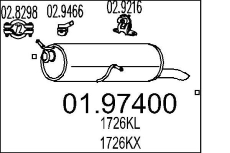 Глушник MTS 01.97400