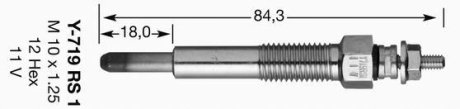 Свічка розжарювання NGK 6900