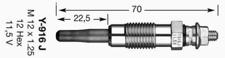 Свічка розжарення NGK D-POWER 6