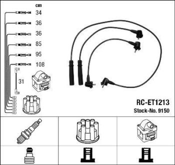 Комплект проводов зажигания NGK RC-ET1213