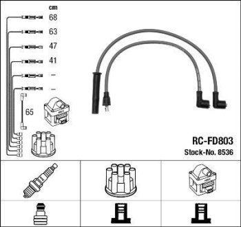 Комплект проводов зажигания NGK RC-FD803