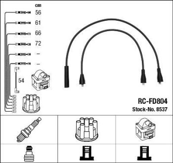 Комплект проводов зажигания NGK RC-FD 804