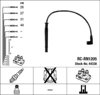 Комплект проводов зажигания NGK RC-RN1205