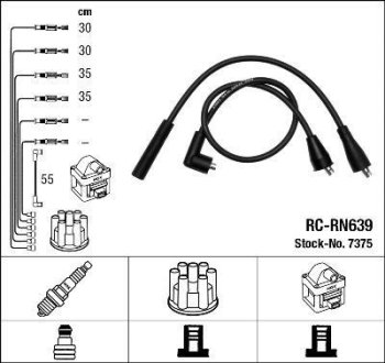 Комплект проводов зажигания NGK RC-RN639