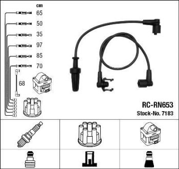 Комплект проводов зажигания NGK RC-RN653