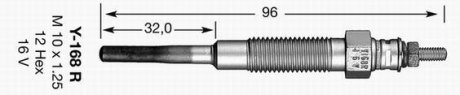 Свічка розжарення NGK Y 168 R