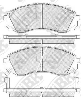 КОЛОДКИ ГАЛЬМ. NiBK PN0458