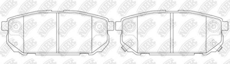 Колодки задние Sorento/Clarus/Carens/Shuma NiBK PN0798 (фото 1)