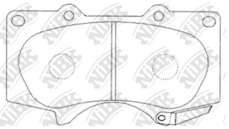 КОЛОДКИ ГАЛЬМ. NiBK PN1482