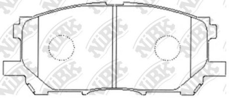КОЛОДКИ ГАЛЬМ. NiBK PN1497 (фото 1)