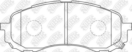 Колодки тормозные передние Subaru Impreza NiBK PN7493