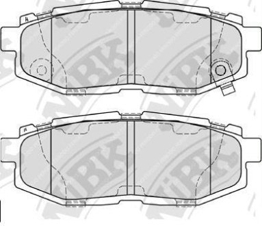 Колодки задние Subaru NiBK PN7803