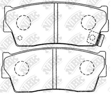 Колодки передние Vitara, X-90 NiBK PN9298