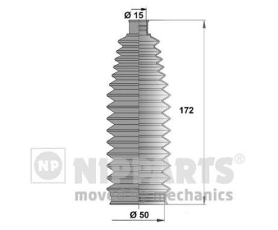 Пильовик рульового механізму NIPPARTS J2842023