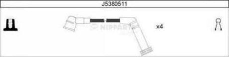 Комплект проводов зажигания NIPPARTS J5380511 (фото 1)